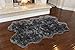 Nouvelle Legende Faux Fur Sheepskin Rug Quattro, Soft, Plush, Premium High-Pile Accent Rug for Bedrooms, Hallways & Living Spaces, Warm & Cozy, Faux Leather Backing, Easy Care, 43