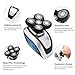 KEMEI Electric Razor for Men Bald Head Razor 5 in 1 Kit Hair Clippers Nose Hair Trimmer, Hair Razor for a Perfect Bald Look, Cordless and Waterproof Quick USB Rechargeable