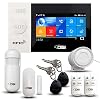【OSI Wireless WiFi Smart Home Security DIY Alarm System – 8 Piece】 DIY Home Wi-Fi Alarm Kit with Motion Detector…