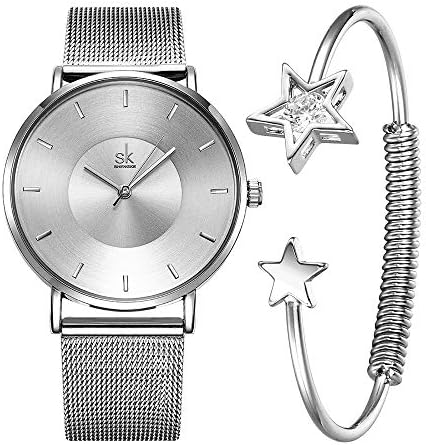 Women Quartz Watches with Bracelet for Christmas Gifts Valentine's Day Bracelet Wrist Watch Set with Special Design Gifts Box