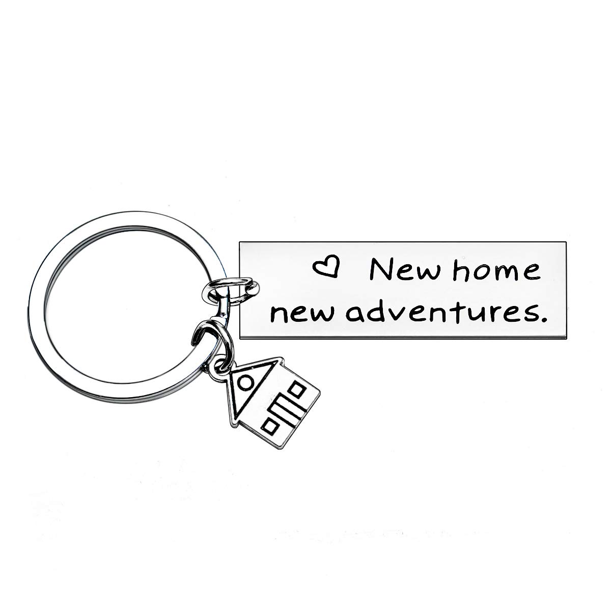 MADHAHEFU First Home Gifts Keychain Jewellery for Men Women Housewarming Gifts for New Home (New Home New Adventures #1)