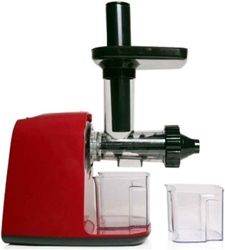 Horizontal Single Auger Slow Masticating Juicer High Nutrient Fruit & Vegetable Juice Anti-Oxidation Juicer Quiet Durable Motor with Reverse Function