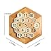 HuoBi Wooden Digital Platter Puzzle, 20 Pieces Brain Teaser Toy for Kids and Adults, Recommended Age 6+ Years