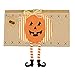 Mud Pie Halloween Home Decor Linen Pumpkin Dangle Leg Pillow Wrap 4165000