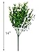 Beebel Artificial Flower Greenery Plants for Home Kitchen Dining Room Hanging Planter Garden,4 Bundles / White