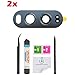 OmniRepairs Rear Facing Glass Camera Lens Replacement Compatible for LG V20 Model (H910, H915, H990, LS997, US996, VS995, F800L) with Adhesive and Repair Toolkit (Gray)