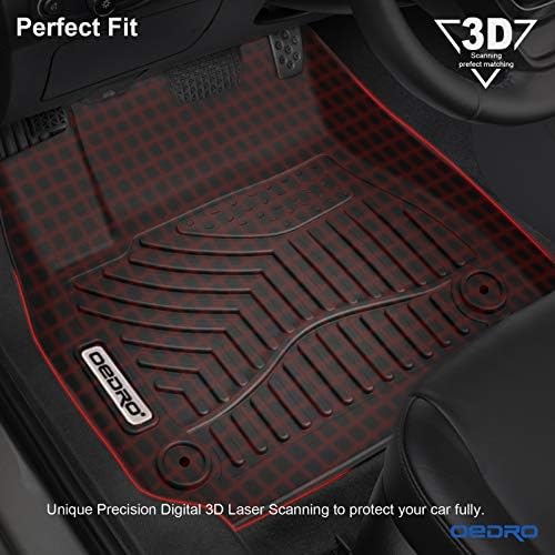 Oedro Floor Mats Compatible For 2016 2020 Chevrolet Malibu All Weather Protection 1st And 2nd Row Custom Fit Liners