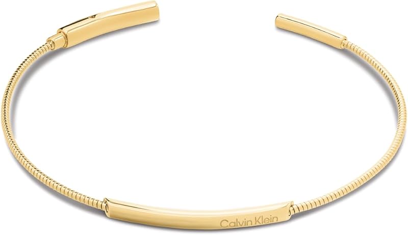 Pulsera para mujer Calvin Klein de acero inoxidable pulido chapado en oro
