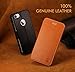 SHIELDON iPhone 7 Case, iPhone 7 Wallet Case, Premium Genuine Leather Shockproof Wallet Case Credit Card Slot Holder, Durable Protective Case iPhone 7 (2016) - Brown