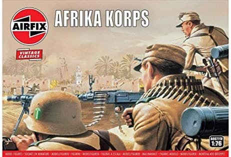 Hornby Airfix Classic Vintage Toy Model Soldier Play Set WWII German Afrika Korps 1:72