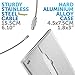 Coral Entertainments CE Luggage Tags 3 Units Stainless Steel. 1-Year Warranty and Bonus Included.
