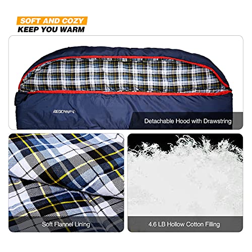 Double Redcamp Self Inflating Sleeping Pad REDiCAMP Cotton Flannel
