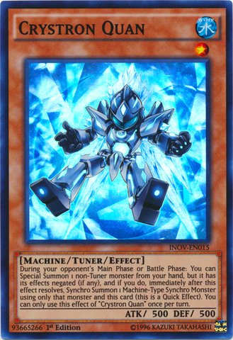 Yu-Gi-Oh! - Crystron Quan (INOV-EN015) - Invasion: Vengeance - 1st Edition - Super Rare