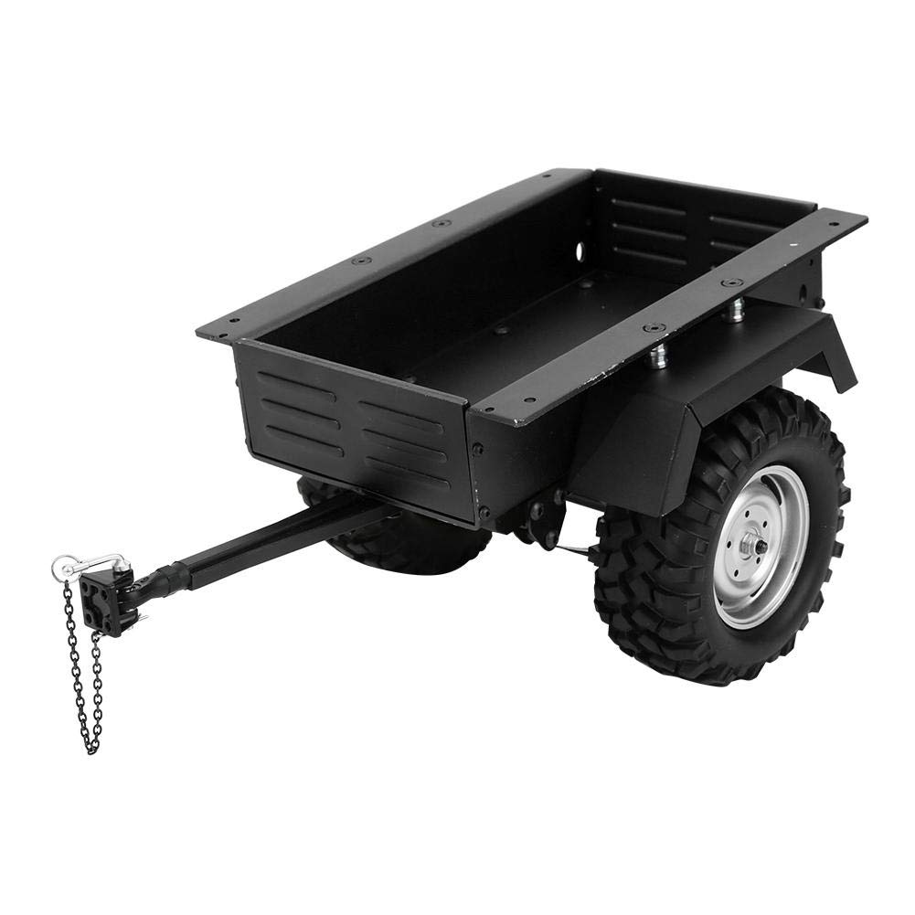 RC Car Trailer, 1/10 Scale RC Car Trailer, Lightweight, Durable, Aluminum Alloy Construction, Children's Toy, Fit for RC Cars, Perfect for Model Enthusiasts, Family Fun, and Collection Display