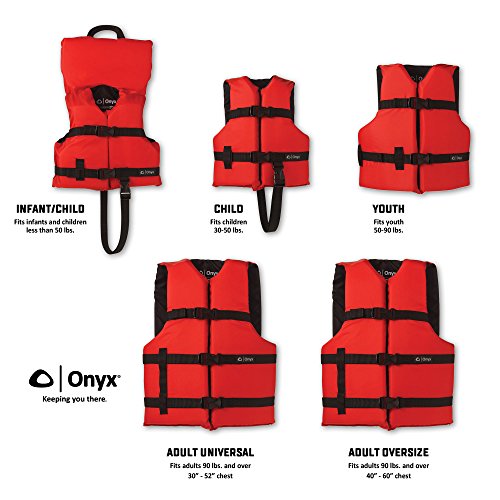 Onyx Youth Life Jacket – Coast Guard Approved, General Purpose