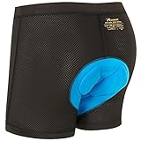 REEHUT Men's Padded Bicycle Cycling Underwear Shorts - Lightweight, Breathable & Elastic - XL Black