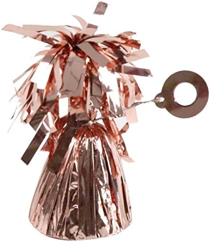 Pack of Rose Gold Heavy Foil Fountain Table Floor Balloon Weight for Helium Birthday Party Wedding Balloons (1 Pack)