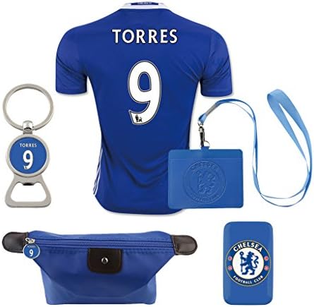 #9 Torres (6 in 1 Combo) Chelsea F.C. Home Match Adult Soccer Jersey 2016-2017