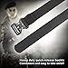 WERFORU Tactical Belt, Military Style Webbing Riggers Nylon Belt with Heavy-Duty Quick-Release Metal Buckle 1.5 Inches Wide, Black, Waist Size 39-46 Inches
