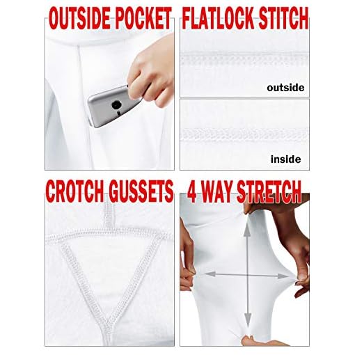 ODODOS Women's High Waisted Yoga Leggings with Pockets,Tummy Control Non See Through Workout Athletic Running Yoga Pants - Image 6