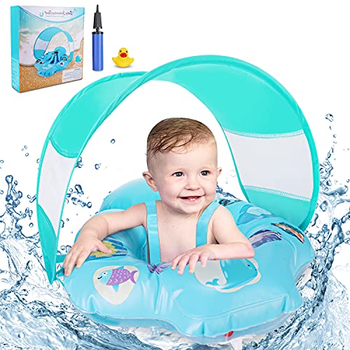 Baby Pool Float, Baby Swim Floats for Pool 624 Months with Removable