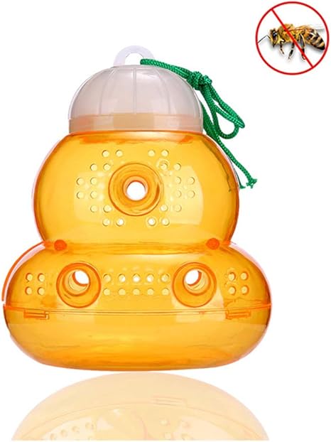 Amazon Co Jp Urhomy 蜂トラップ ガーデントラップ 環境に優しい虫よけ スズメバチトラップ ミツバチの瓶ホーネットトラップ 効果的 再利用可能 黄色のジャケット スズメバチ忌避剤 スズメバチトラップ 誘引捕獲器 蜂対策 安全にハチが駆除できる 大きくて環境に