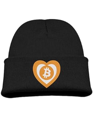 Childrens Beanies Love Bitcoin Fashion Knit Hat and Cap