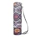 ELENTURE Canvas Yoga Mat Bag with Adjustable Strap & Pockets, Full-Zip Travel Gym Tote for Women & Men, Fits 1/4
