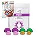 Lure Essentials Cupping Therapy Set 8 Professional Silicone Cupping Cups for Muscle Knots, Joints, Muscles, Arms and Feet