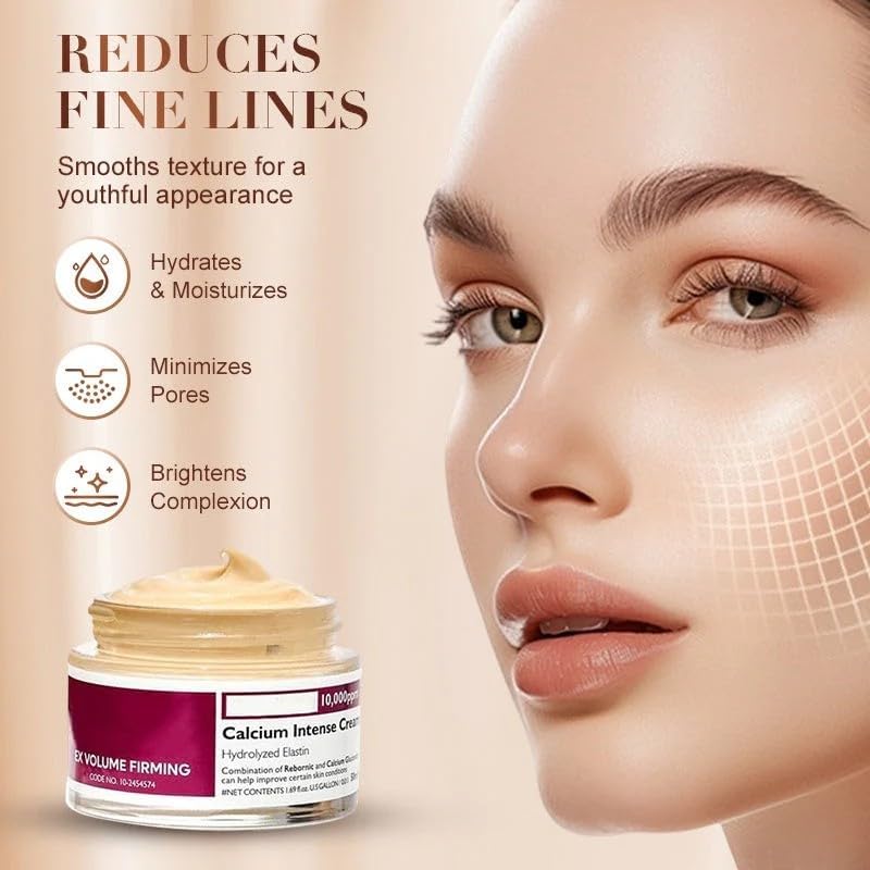 LBOYLOVE® Advanced Calcium-Infused Intense Repair & Moisturizing Cream, Firming Daily Moisturizer,Calcium Volume Multi Balm, Intense Hydration for Deep Wrinkles on Eye, Anti-Aging & Lifting Care