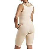 Marena SFBHS Women’s Girdle with High Back, Short-Length - Post-surgical Shapewear Support - X-Large, Beige