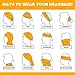 Oureamod Wide Headbands for Men and Women Athletic Moisture Wicking Headwear for Sports,Workout,Yoga Multi Function (Solid series)