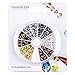 PandaHall Elite About 250 Pcs Brass Crimp Beads Covers Cord End Caps 5x4mm for Jewelry Making 6 Colors