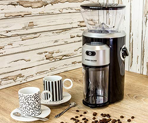 ROMMELSBACHER Kaffeemühle EKM 300 - Kegelmahlwerk aus Edelstahl, Mahlgrad in 12 Stufen, Mengendosierung bis 10 Portionen… – Bild 6