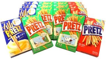 Amazon おかしのマーチ グリコ プリッツ サラダ ロースト 発酵バター 3種類 計16個 セット H プリッツ スナック菓子 通販