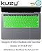 Kuzy Compatible with MacBook Pro Keyboard Cover with Touch Bar for 13 and 15 inch 2019 2018 2017 2016 (Apple Model A2159, A1989, A1990, A1706, A1707) Silicone Skin Protector, Green