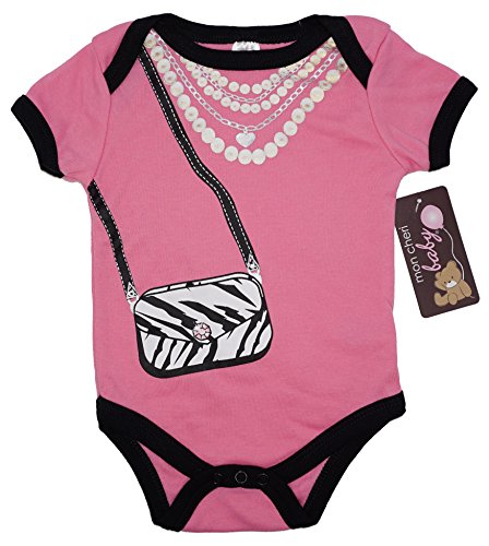 THE GLAMOUR GIRL Funny Baby Girl Boy Unisex Infant One Piece Funny Dress Up BodySuits(0-3)