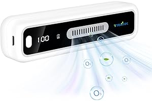 TRILINK Mini USB Fridge Deodorizer with Led Display, Rechargeable Refrigerator Deodorizer, Reusable Fridge Odor Eliminator for Fridge, Car, Closet, Wardrobe, More Effective Than Baking Soda and Charcoal Bags