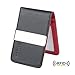 YOOMALL Slim Money Clip Wallets for Men Front Pocket Wallet Card Holder (black & red (upgrades))