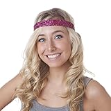 Hipsy Women's Adjustable NO SLIP Bling Glitter Headband Mixed Pack