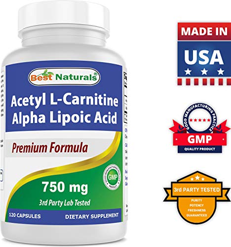 Best Naturals Acetyl L-Carnitine and Alpha Lipoic Acid 750 mg & CoQ10 600 mg