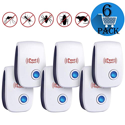 Ultrasonic Pest Repeller Plug in Pest Control - Electric Mouse Repellent Repellent for Mosquito, Mice, Rat, Roach, Spider, Flea, Ant, Fly, Bed Bugs, Cockroach - No Traps Poison & Sprayers