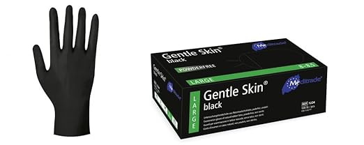 Meditrade 1224L Gentle Skin Black, 1er Pack (1 x 100 Stück)