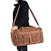 Plambag Canvas Duffle Bag, 50L Large Travel Duffel for Overnight Weekend Luggage(Coffee)