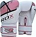 RDX Maya Hide Gel Sparring Leather Boxing Gloves, Pink, 12oz