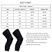 PISIQI Knee Compression Pads Long Leg Sleeve Brace Protection for Basketball, Football & Volleyball (2 Sleeves)