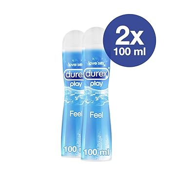 Gleitgel wasserbasiert für gefühlsechtes Empfinden Durex Play Feel 2 x 100 ml in praktischer Dosierflasche