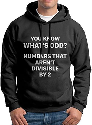 FDLB Men's You Know What's Ood Math Funny Camper Cool Hoodie Sweatshirt M Black
