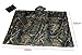 LOOGU Camo Poncho, Waterproof Rain Poncho Camouflage Rain Coat Outdoor Camo Shelter Ground Sheet