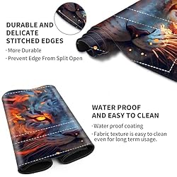 EDGFRTOIO Playmat with Zones for MTG Card Game